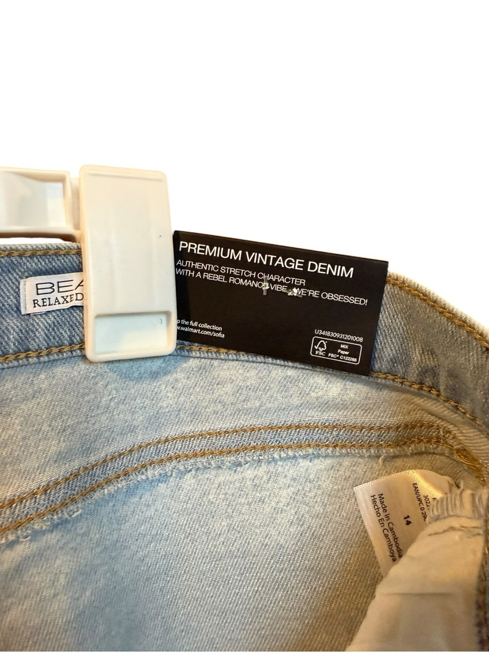 sofia by sofia vergara Light Wash Distressed Boyfriend Jeans - Picture 4 of 11